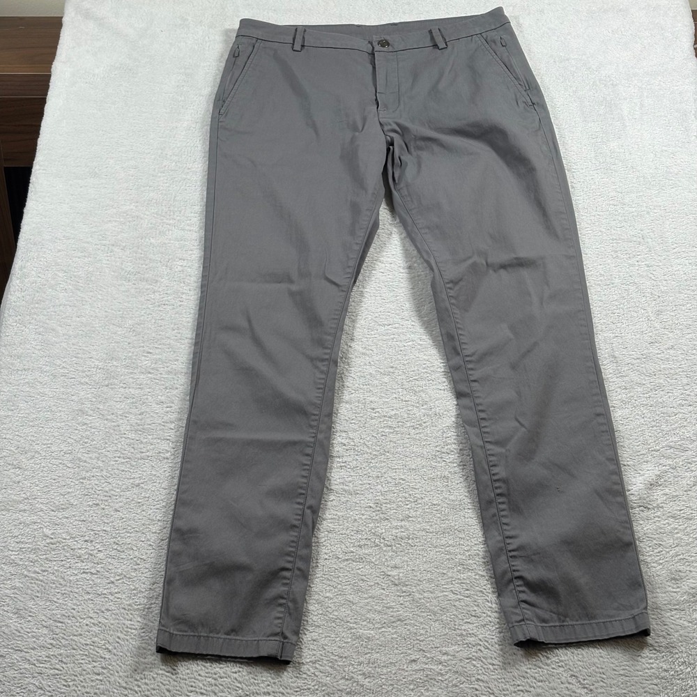 Birddogs Boomstick Chino Pants Mens Grey Stretch Performance Golf Cotton 34x34